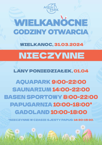 Wielkanocne godziny otwarcia